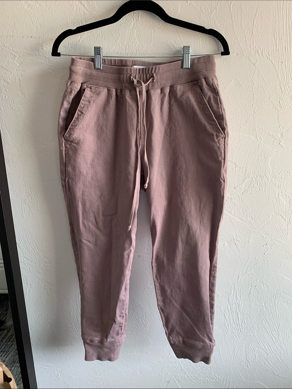 Pistola S Cropped Jogger Pants in Dusty Rose